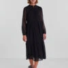 Pieces CHIFFON MIDI DRESS -Piece Clothing Shop 17106119 Black 003