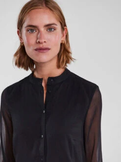 Pieces CHIFFON MIDI DRESS -Piece Clothing Shop 17106119 Black 006