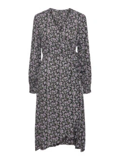 Pieces PCSILLE WRAP MIDI DRESS