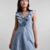Pieces PCNAMIR DENIM DRESS 1 Pieces PCNAMIR DENIM DRESS -Piece Clothing Shop 17122096 LightBlueDenim 003