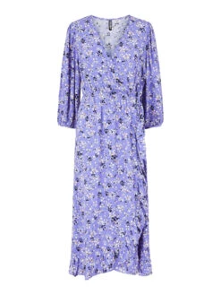Pieces PCHARMONY WRAP DRESS -Piece Clothing Shop 17122188 PurpleOpulence 933911 001