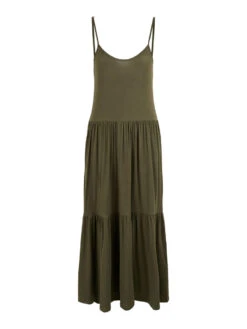 Pieces PCNEORA MIDI DRESS -Piece Clothing Shop 17123433 GrapeLeaf 001