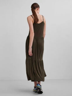 Pieces PCNEORA MIDI DRESS -Piece Clothing Shop 17123433 GrapeLeaf 004