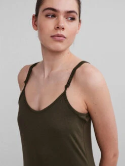 Pieces PCNEORA MIDI DRESS -Piece Clothing Shop 17123433 GrapeLeaf 006