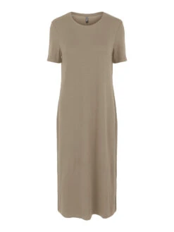 Pieces PCONIKA MIDI DRESS -Piece Clothing Shop 17125375 SilverMink 001