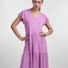 Pieces PCNEORA TIERED MINI DRESS -Piece Clothing Shop 17125647 Violet 003