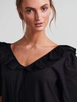 Pieces PCSHELLA MIDI DRESS -Piece Clothing Shop 17126246 Black 006