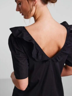 Pieces PCSHELLA MIDI DRESS -Piece Clothing Shop 17126246 Black 007