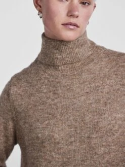 Pieces PCJULIANA KNITTED DRESS -Piece Clothing Shop 17126281 Fossil 006