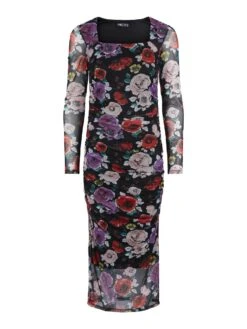 Pieces PCDOMIA MIDI DRESS -Piece Clothing Shop 17127480 Black 958639 001