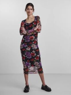 Pieces PCDOMIA MIDI DRESS -Piece Clothing Shop 17127480 Black 958639 005