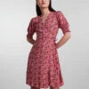 Pieces PCMALLE WRAP DRESS -Piece Clothing Shop 17128309 HighRiskRed 974761 003
