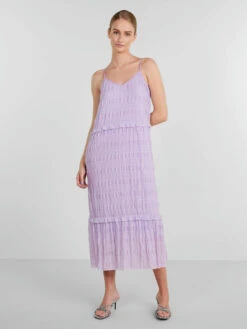 Pieces PCLILA MIDI DRESS -Piece Clothing Shop 17128450 Lavender 005