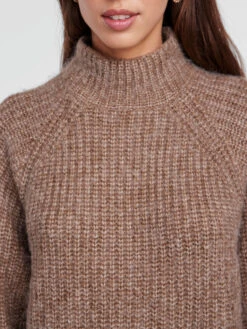 Pieces PCNELL KNITTED DRESS -Piece Clothing Shop 17130463 Fossil 006