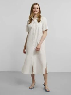 Pieces PCMARTA SHIRT DRESS -Piece Clothing Shop 17131313 BrightWhite 005