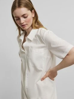 Pieces PCMARTA SHIRT DRESS -Piece Clothing Shop 17131313 BrightWhite 006