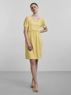 Pieces PCMALLA MINI DRESS -Piece Clothing Shop 17131316 PaleBanana 005