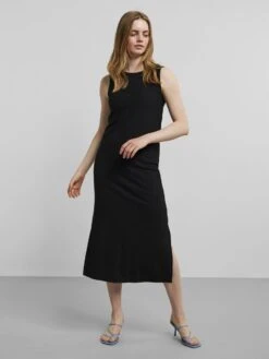 Pieces PCMIBBI MIDI DRESS -Piece Clothing Shop 17131336 Black 005