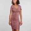 Pieces PCAVANNA BODYCON DRESS -Piece Clothing Shop 17131453 Burlwood 003
