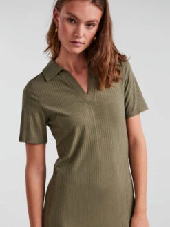 Pieces PCKYLIE MIDI DRESS -Piece Clothing Shop 17132570 DeepLichenGreen 006