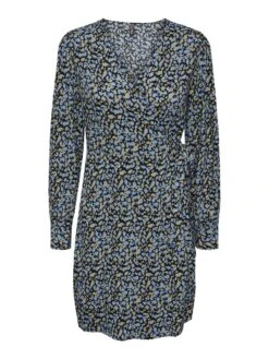 Pieces PCNYA WRAP DRESS -Piece Clothing Shop 17132754 Black 1001423 001