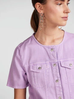 Pieces PCTARA DENIM DRESS -Piece Clothing Shop 17133341 PurpleRose 006