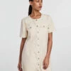 Pieces PCTARA DENIM DRESS -Piece Clothing Shop 17133341 WhitecapGray 003