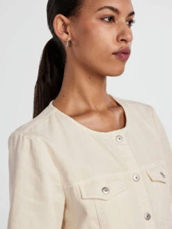 Pieces PCTARA DENIM DRESS -Piece Clothing Shop 17133341 WhitecapGray 006