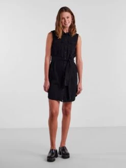 Pieces PCOSALINA DENIM DRESS -Piece Clothing Shop 17133490 Black 005