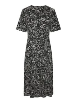 Pieces PCTALA MIDI DRESS -Piece Clothing Shop 17133688 Black 1008124 001