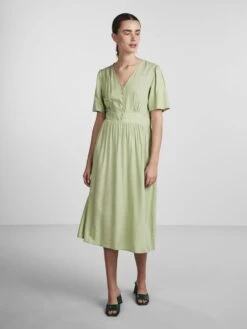 Pieces PCTALA MIDI DRESS -Piece Clothing Shop 17133688 QuietGreen 005
