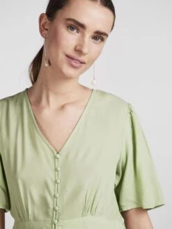 Pieces PCTALA MIDI DRESS -Piece Clothing Shop 17133688 QuietGreen 006