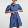 Pieces PCHOPE DENIM DRESS -Piece Clothing Shop 17134387 MediumBlueDenim 003