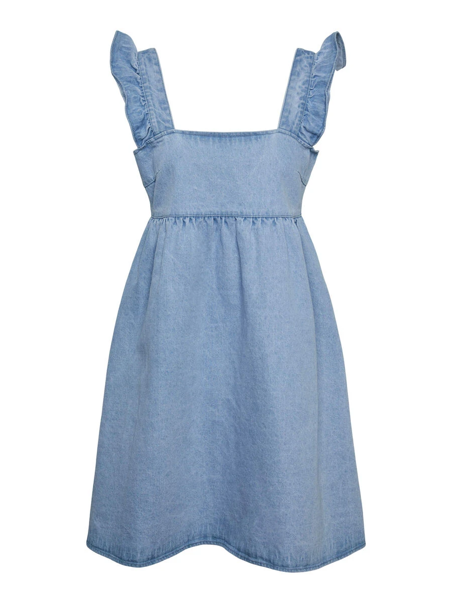Pieces PCLIZZY DENIM DRESS 4 Pieces PCLIZZY DENIM DRESS - Image 2