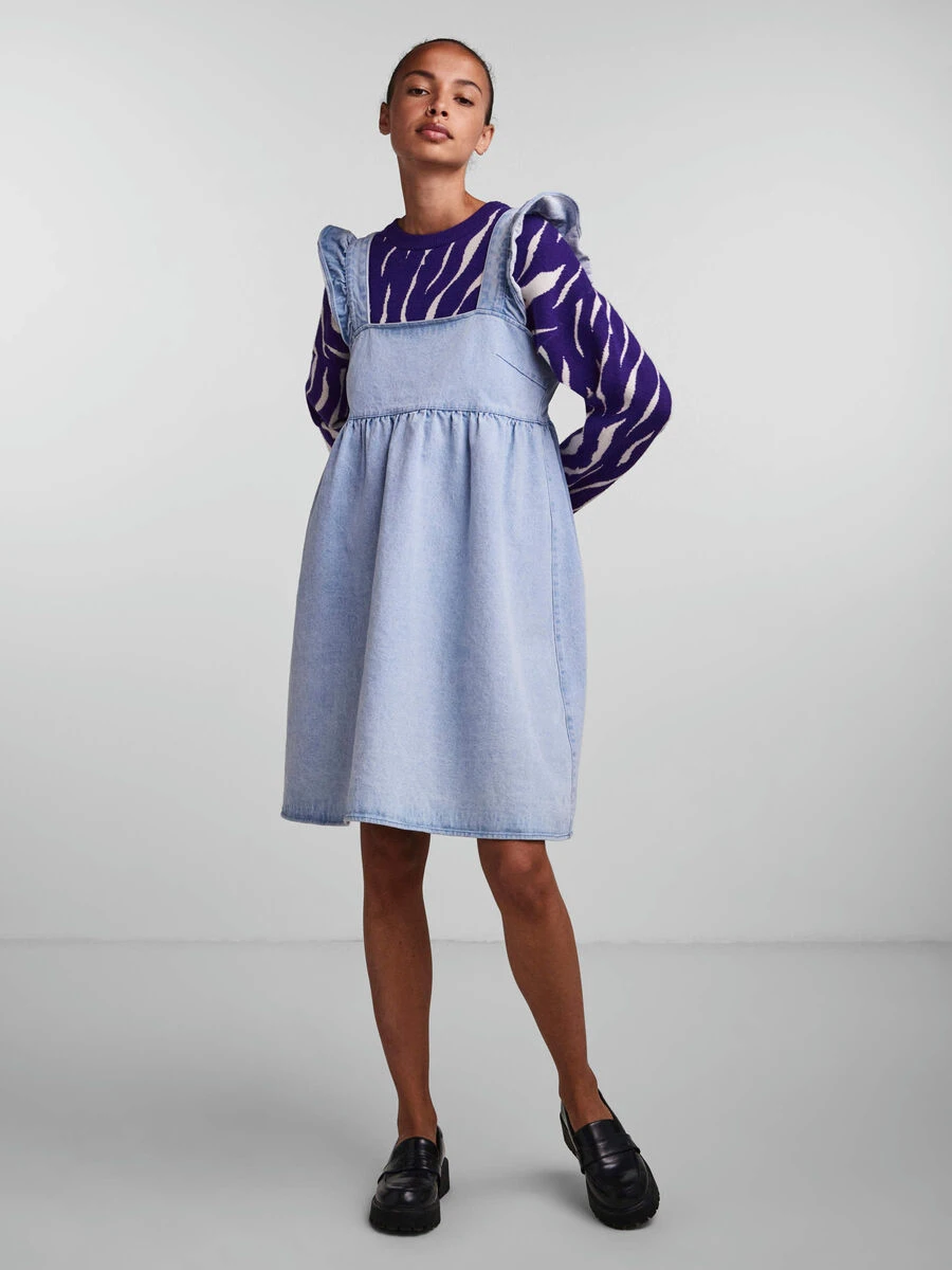 Pieces PCLIZZY DENIM DRESS 7 Pieces PCLIZZY DENIM DRESS - Image 5