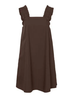 Pieces PCLORI MINI DRESS -Piece Clothing Shop 17134562 ChicoryCoffee 001