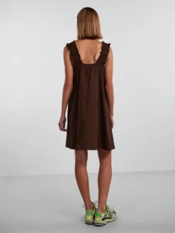 Pieces PCLORI MINI DRESS -Piece Clothing Shop 17134562 ChicoryCoffee 004