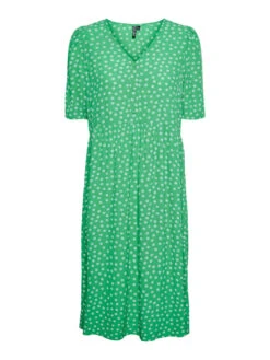 Pieces PCSASHA MIDI DRESS -Piece Clothing Shop 17134656 IrishGreen 1007934 001