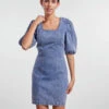 Pieces PCBRU DENIM DRESS -Piece Clothing Shop 17134958 MediumBlueDenim 003