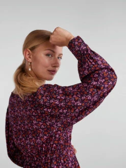 Pieces PCBESSIE MIDI DRESS -Piece Clothing Shop 17134960 RedOrange 1009845 006