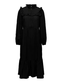 Pieces PCBRIANNA MIDI DRESS -Piece Clothing Shop 17135041 Black 001