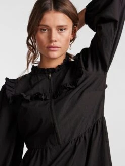 Pieces PCBRIANNA MIDI DRESS -Piece Clothing Shop 17135041 Black 006