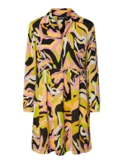 Pieces PCBARRY MINI DRESS -Piece Clothing Shop 17135149 Flax 1010770 001