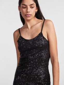 Pieces PCSANNE MINI DRESS -Piece Clothing Shop 17135369 Black 1017126 006