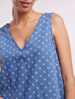 Pieces PCNURSEL SPENCER DRESS -Piece Clothing Shop 17135442 MediumBlueDenim 1013080 006