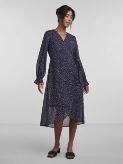 Pieces PCJIO WRAP DRESS -Piece Clothing Shop 17135982 OmbreBlue 1019774 005