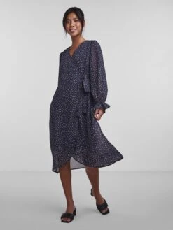 Pieces PCJIO WRAP DRESS -Piece Clothing Shop 17135982 OmbreBlue 1019774 007