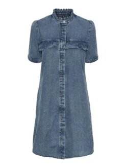 Pieces PCFIFI DENIM DRESS -Piece Clothing Shop 17136908 MediumBlueDenim 001