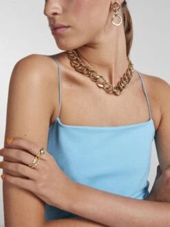 Pieces PCKIWI SLEEVELESS DRESS -Piece Clothing Shop 17137751 BlueAtoll 006