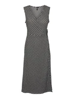 Pieces PCKESH WRAP DRESS -Piece Clothing Shop 17137851 CloudDancer 1028275 001